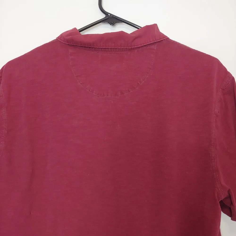 Banana Republic Men's Half Button Collared Short Sleeve Polo Shirt Size Large